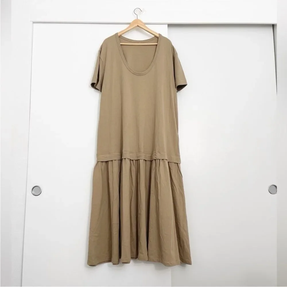Free People Olive/Taupe Maxi Dress